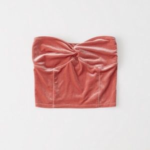 Abercrombie & Fitch Velvet Tube Top